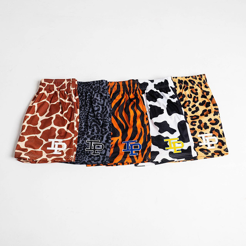 Shorts voor heren IP Classic GYM Basketbal Luipaardprint Workout Mesh Zomer Casual Gym Sport Sneldrogend Broeken 220930