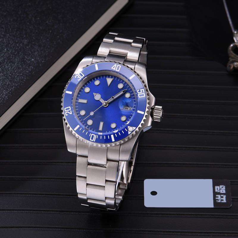 Zdr-Top Quality Ceramic Bezel Mens Watches Automatic Mechanical 2813ムーブメントウォッチ明るいサファイア防水スポーツ自己吹き言277o