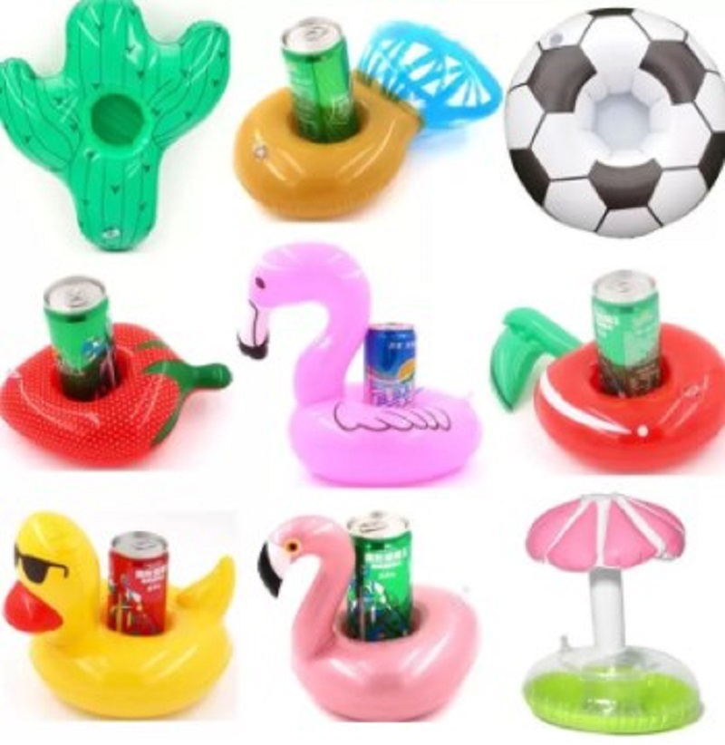 Party Decoration Floating Cup Holder Swim Ring Water Toys Party Beverage Boats Baby Pool Inflatable Drink Holders Bar Beach Coaste332b