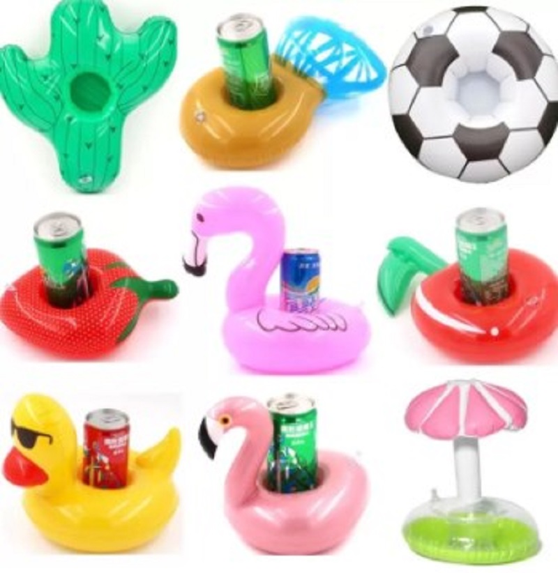 Party Decoration Floating Cup Holder Swim Ring Water Toys Party Beverage Boats Baby Pool Uppblåsbara dryck Holder Bar Beach Coaste242w