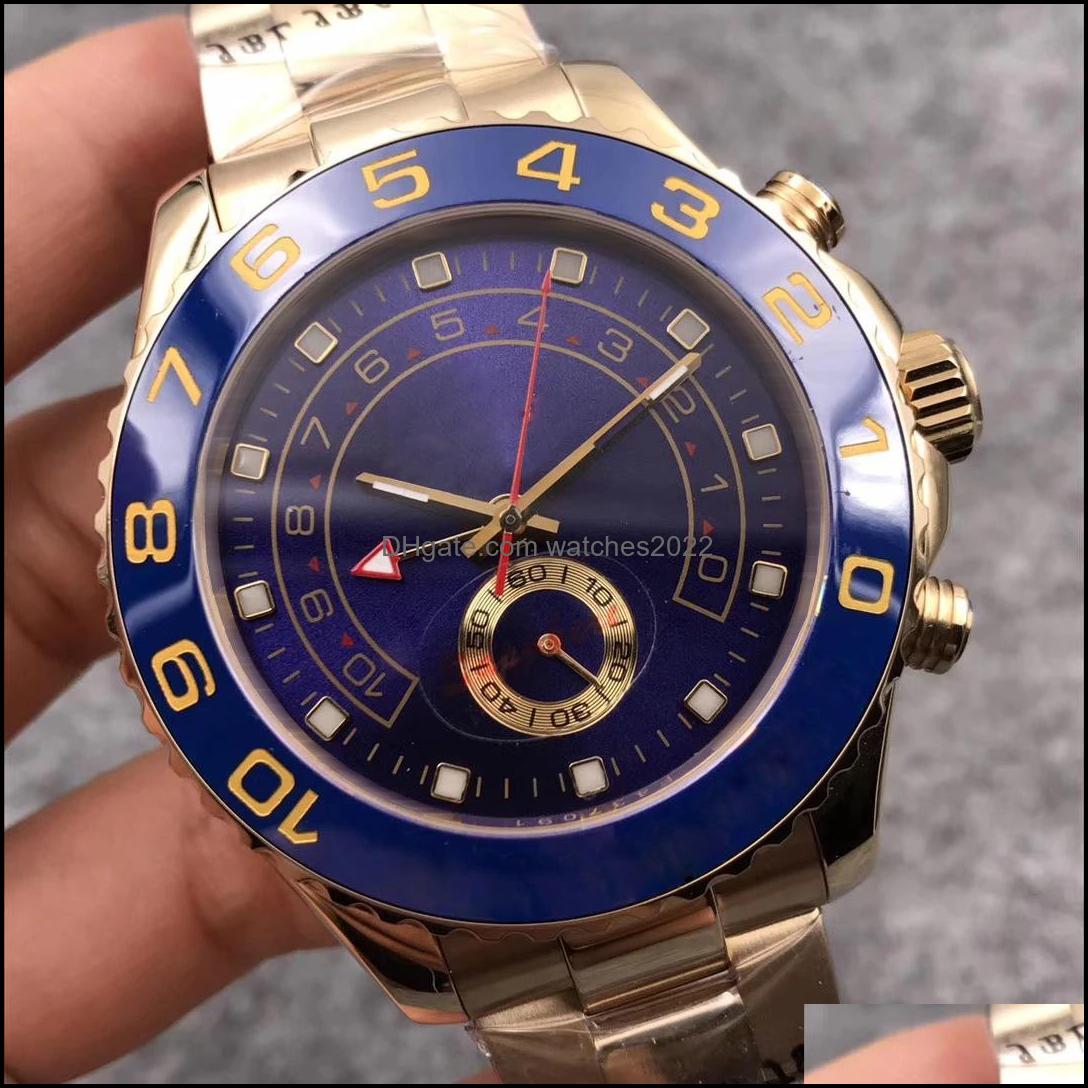 Kvinnors klockor Mens Luxury Se detial 44mm Dial New Yacht armbandsur Master Matic Mechanical Movement Sapphire 116681 OYST W2774