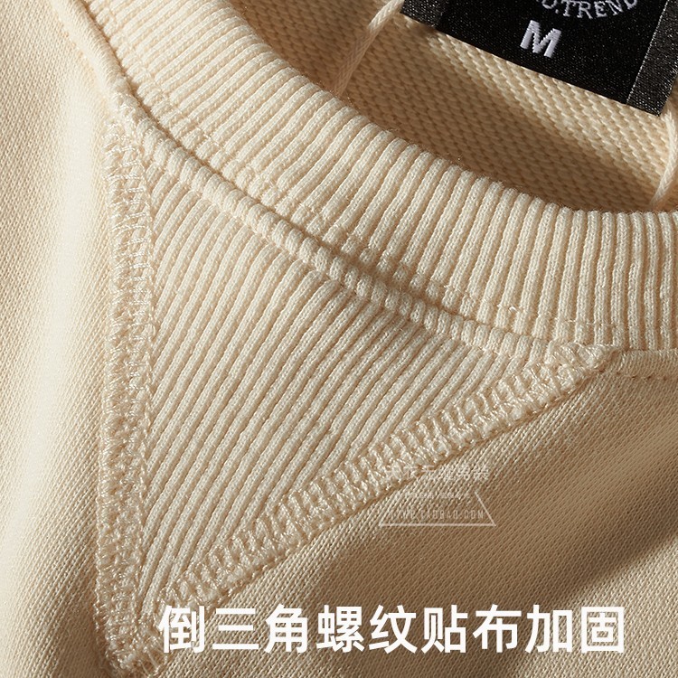 メンズフーディーズスウェットシャツアメリカンレトロテリープリントピュアコットン洗浄古い丸いネックプルオーバーニットロングスリーブカジュアル220930
