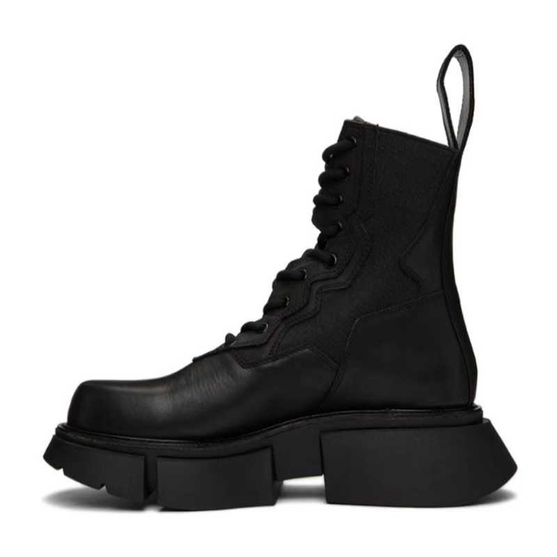 Fashion Men's Designer Boot Height Increasing Men Black Combat Boots Cute Man Tire Boot Botas Mujer