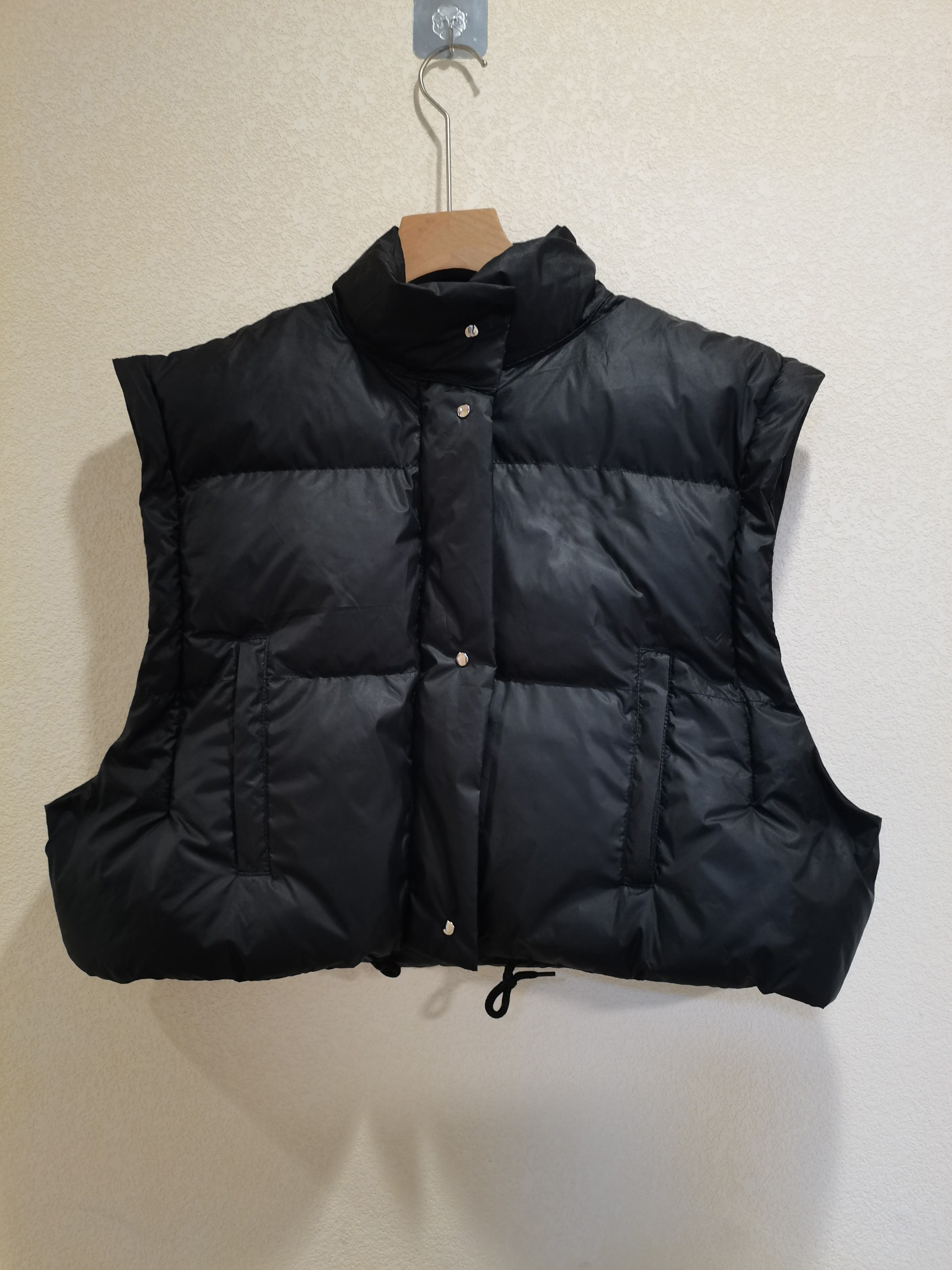 Kvinnor Down Parkas Winter Wear Stand Collar Thowrated Kort avtagbar ärm Triangel Kvinnor Bomullsjacka 220929