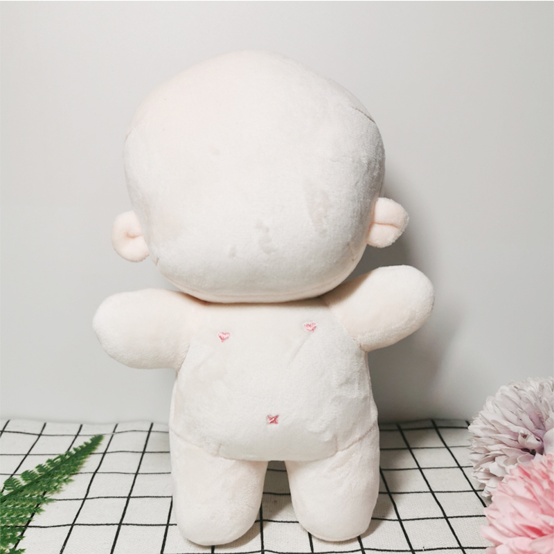 Dolls 20/15cm Handmade DIY Plush Baby Kit Molds Blank Unembroidery Stuffed Toys Mini Handmake For Girl Family Gifts 220930