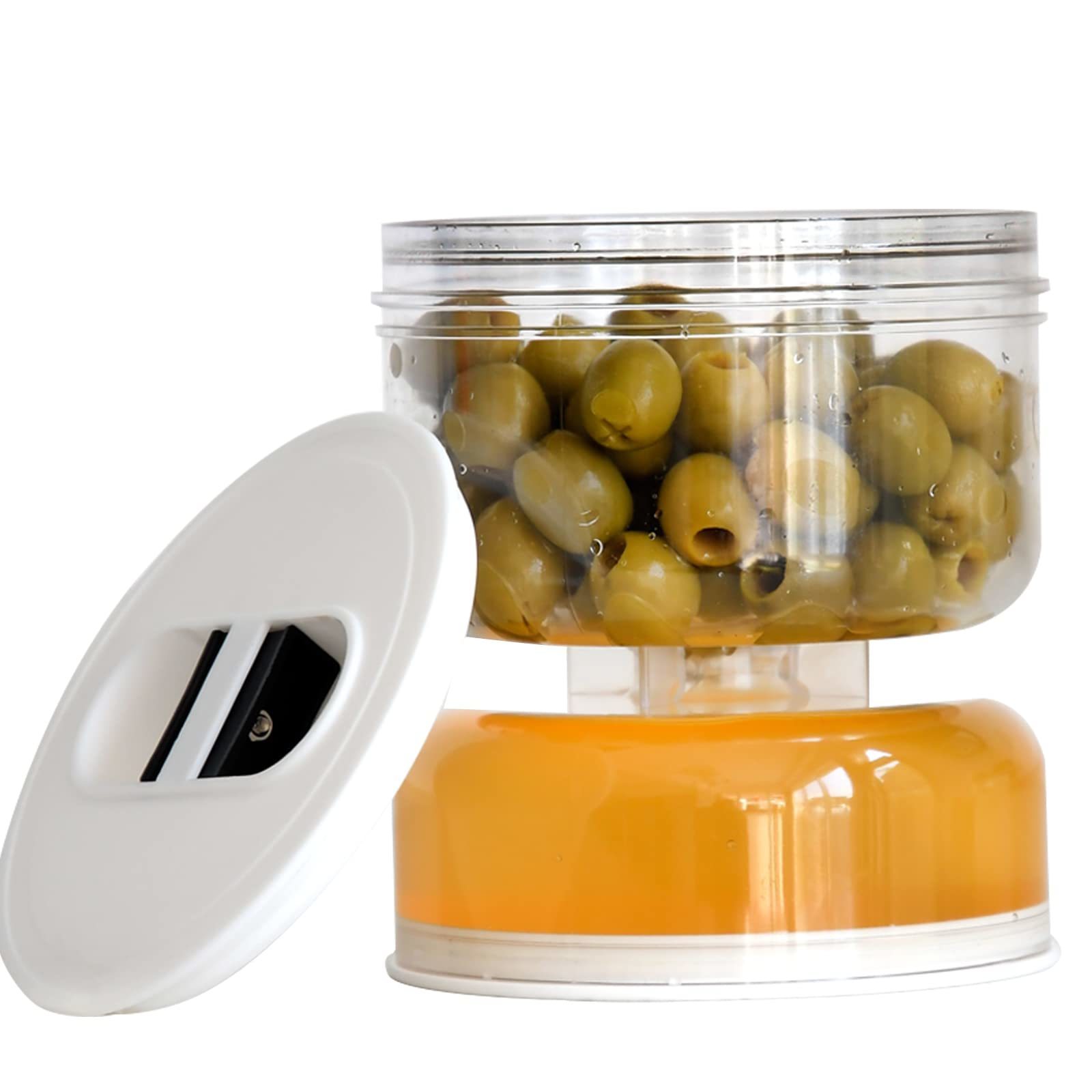 Förvaringsflaskor burkar pickles torr och våt dispenser timglas med silmatbehållare för hemköksavskiljare liten arrangör juice till 220930