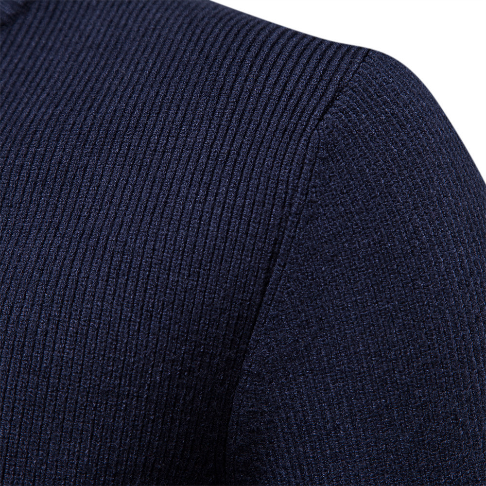 メンズセーターアイオペソンはカーディガンソリッドカラージッパー基本メンズ高品質の冬の秋のカリガンの男性服220930を厚くします220930