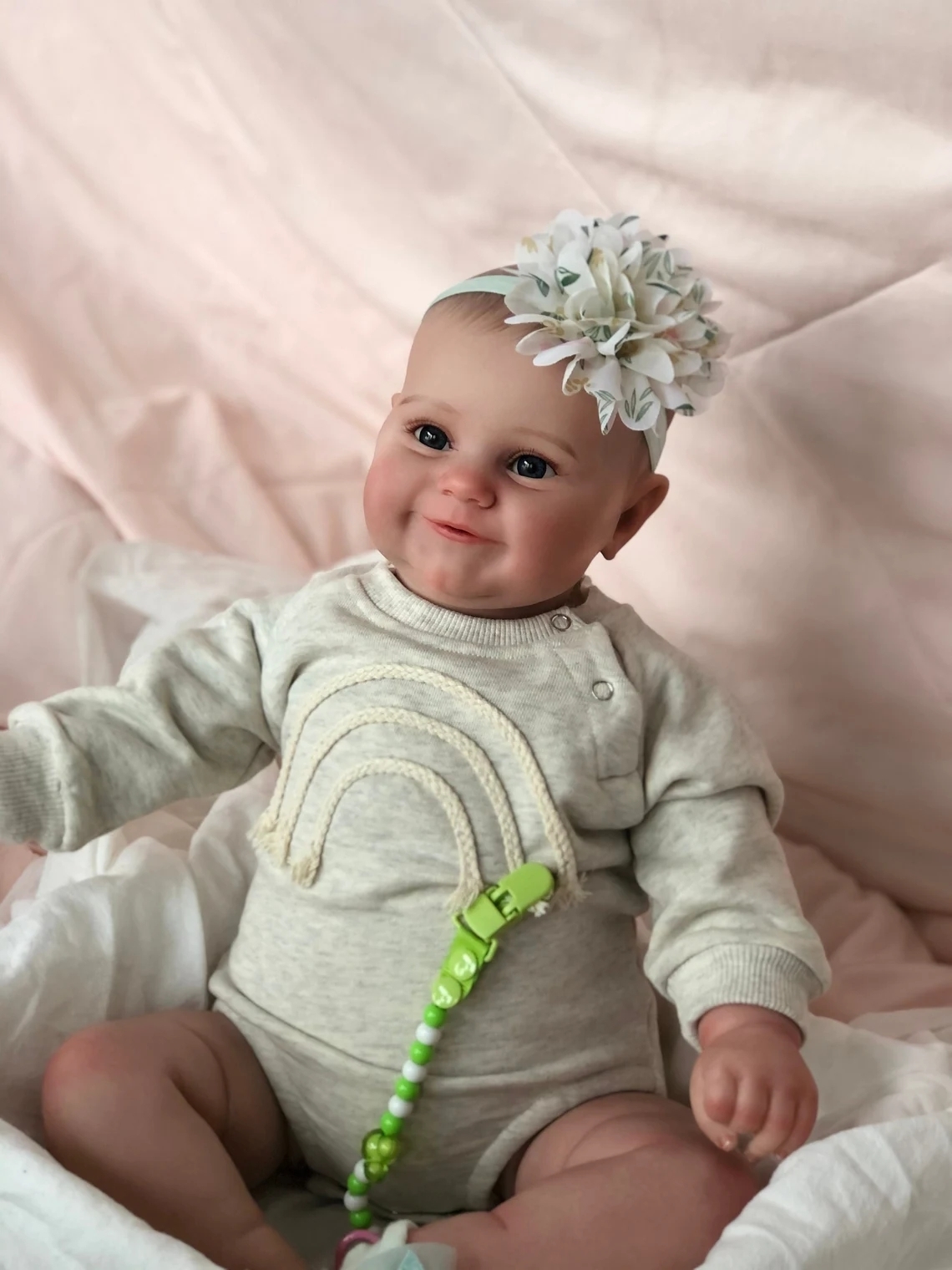 Dockor NPK 50 cm Full Silicone Reborn Baby Girl Maddie Högkvalitativ handgjorda 3D -färg med synliga vener Vattentät badleksak 2209307948630