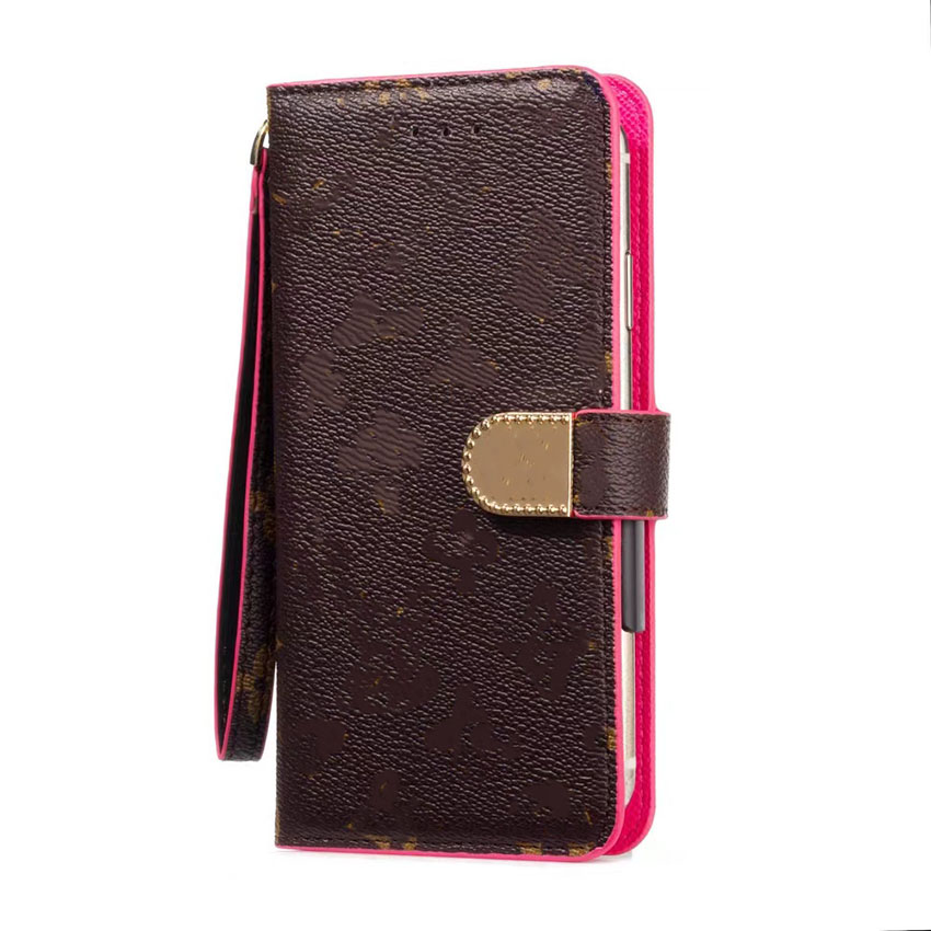 Étuis de téléphone de créateur de mode pour IPhone 13 11 Pro Max 12 Mini portefeuille à rabat en cuir PU fleur coque de téléphone portable couverture arrière X XS XR 8 7 6 6s Plus étui