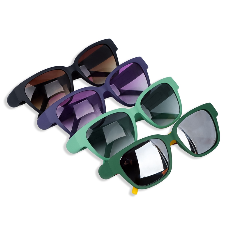 Honeypuff Fashion Eyeglass multifonction verres de lunettes de soleil pot de rangement Temples d￩tachables