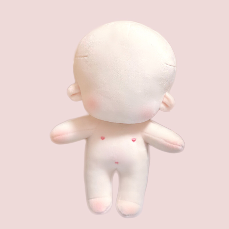 Dolls 20/15cm Handmade DIY Plush Baby Kit Molds Blank Unembroidery Stuffed Toys Mini Handmake For Girl Family Gifts 220930