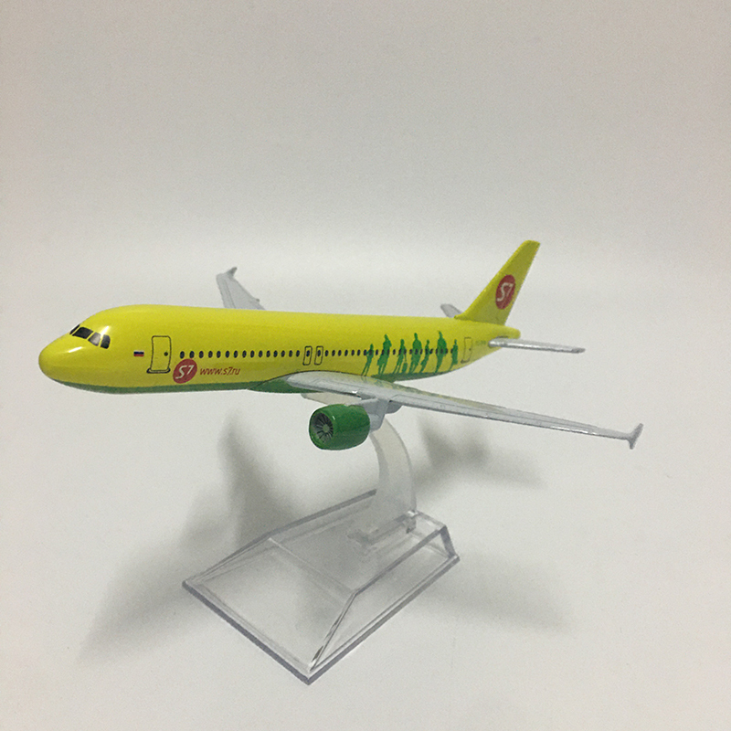 Diecast Model car JASON TUTU 16cm Russie Sibérie S7 Airlines Airbus A320 Avion Avion Avion Métal 1 400 échelle Avions 220930