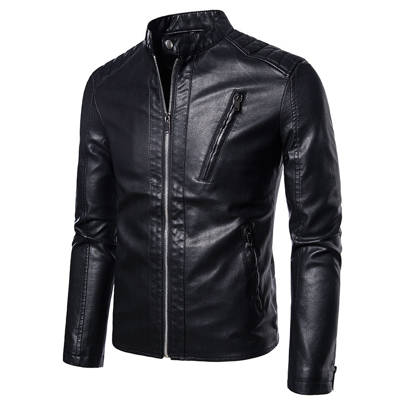 Hommes Faux Veste Moto Automne Hommes Vestes Blanc Jaqueta De Couro Masculina Outwear Mâle PU En Cuir Manteaux 5XL 220811