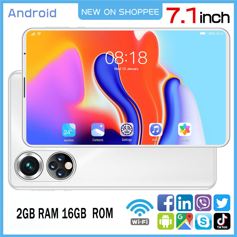 7.1 pouce de tablette 2 Go RAM 16 Go Rom Dual SIM 3G WCDMA Network Android Business Game Work Work WiFi GPS PC Portable Fonctionnel X50