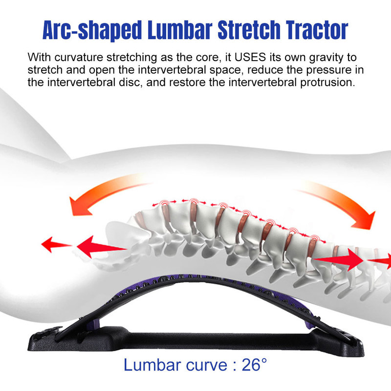 Ponte posteriore magnetico cracker colonna vertebrale barella massaggiatore di supporto lombare barelle estetiche postura correttore 220811