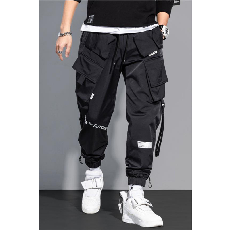 Pantalons de cargaison pour hommes TRANSERS MULTUMS DE HOP HOP HOP