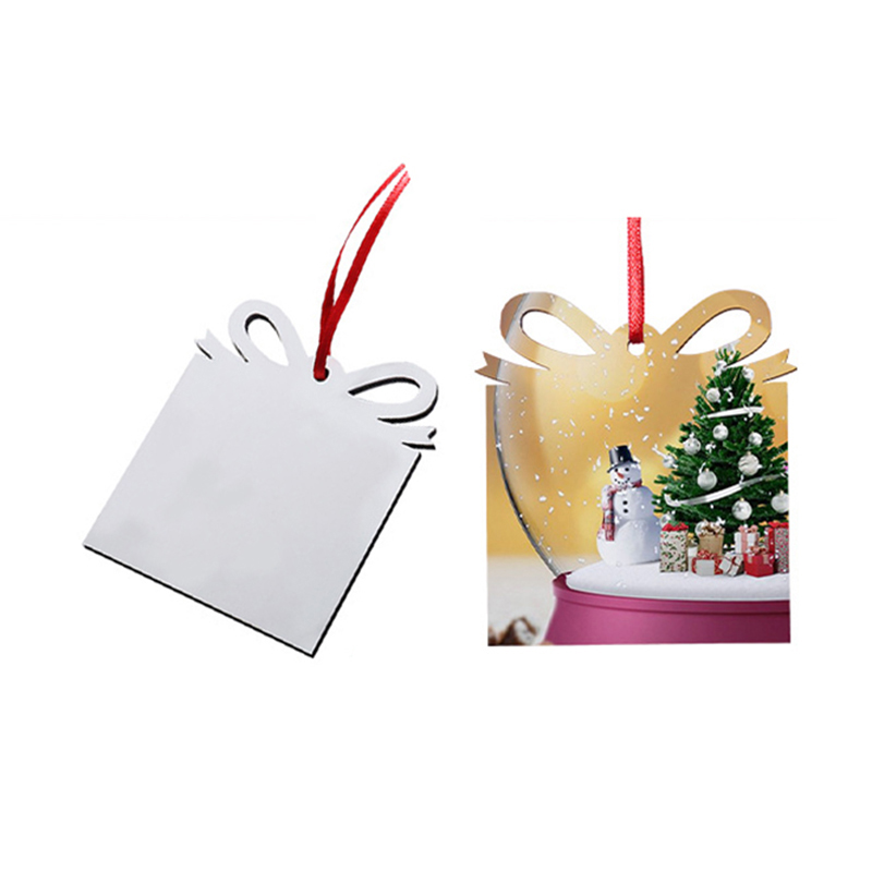 DIY Kerstdecoratie dubbelzijdige warmteoverdracht houten hanger sublimatie blanco kerstcadeau ornament