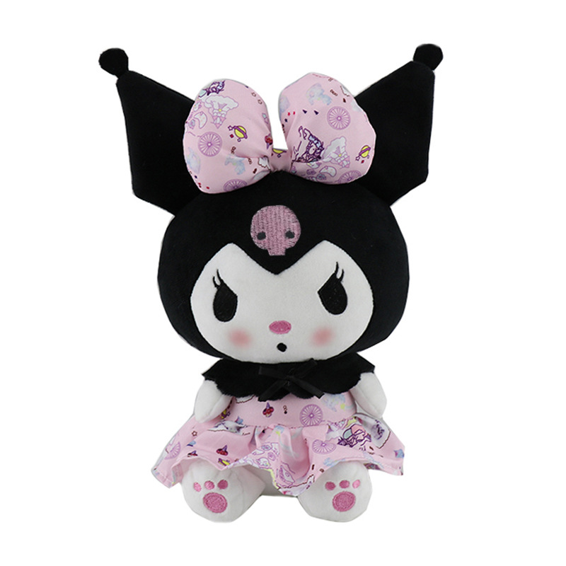 25cm New Model 2022 Stuffed Animals Five Types Wholesale Cartoon Plush Toys Lovely Kuromi Dolls 07