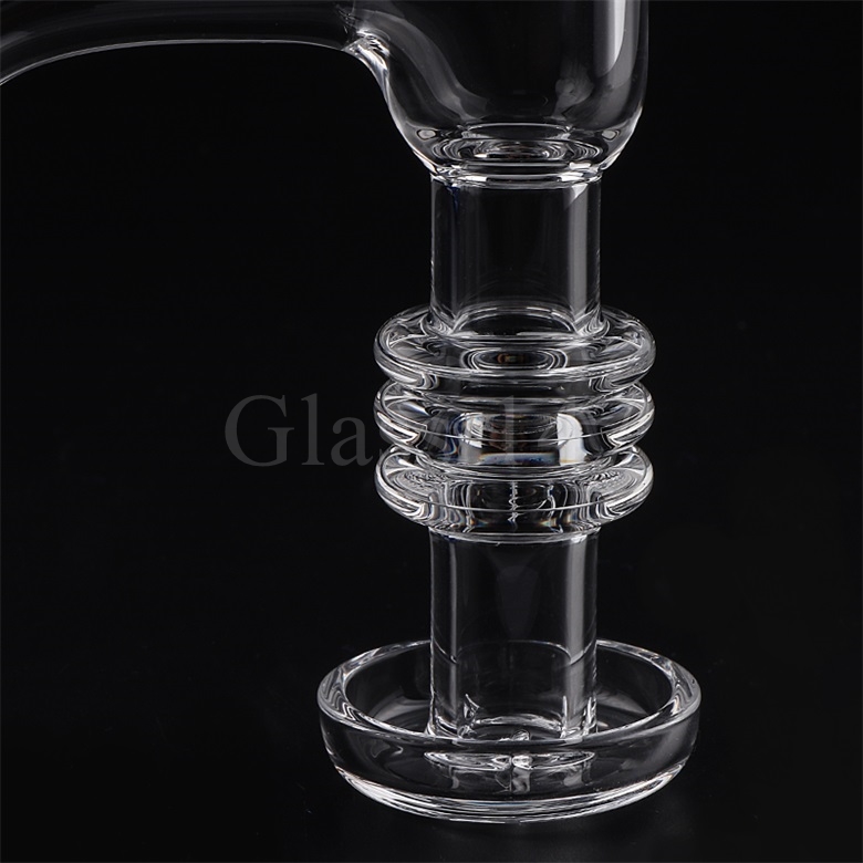 DHL Full Weld XXL Terp Slurper Banger Beveled Edge 25mm OD R￶kning Quartz Nails Heat H￥llare f￶r glasvatten Bongs Dab Rig Pipes