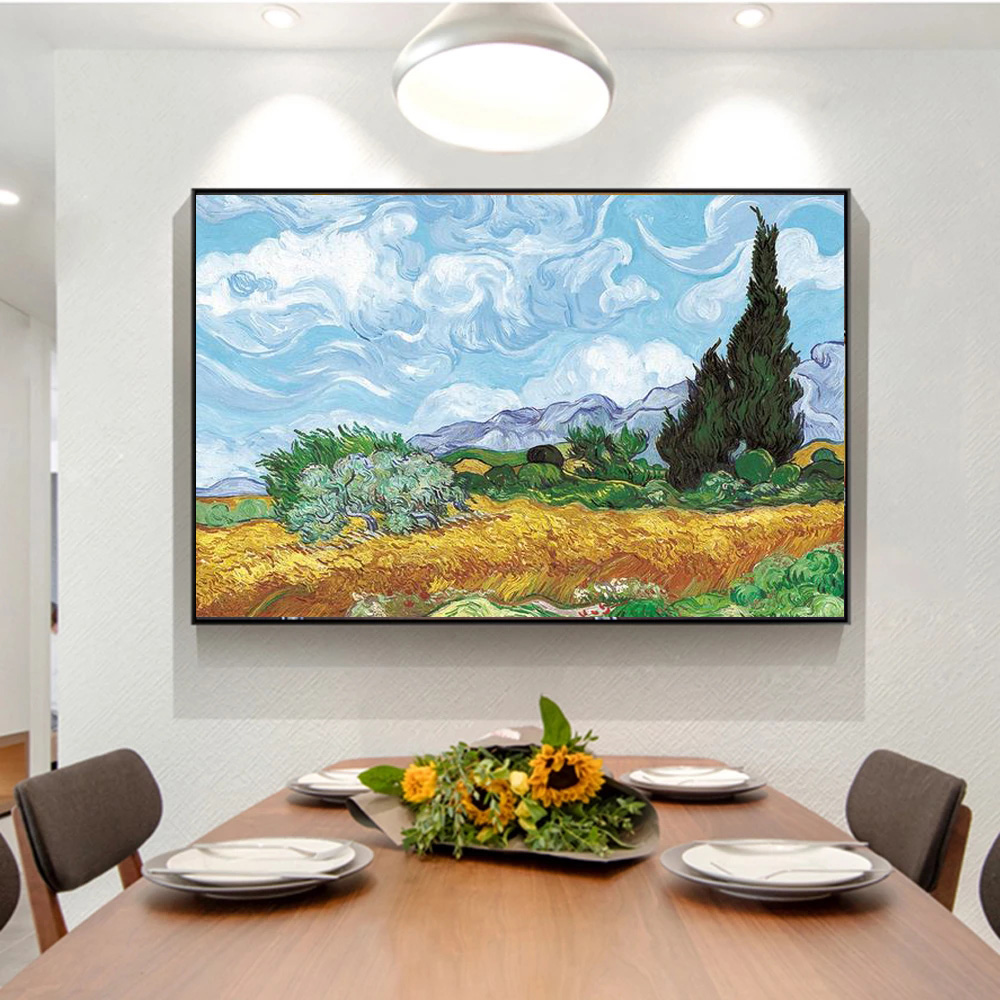 Abstract Painting Oil On Canvas Wall Art Van Gogh Gunflower Damasa Damasa Arte Imprimir Poster Picture Wall House Home Decoration