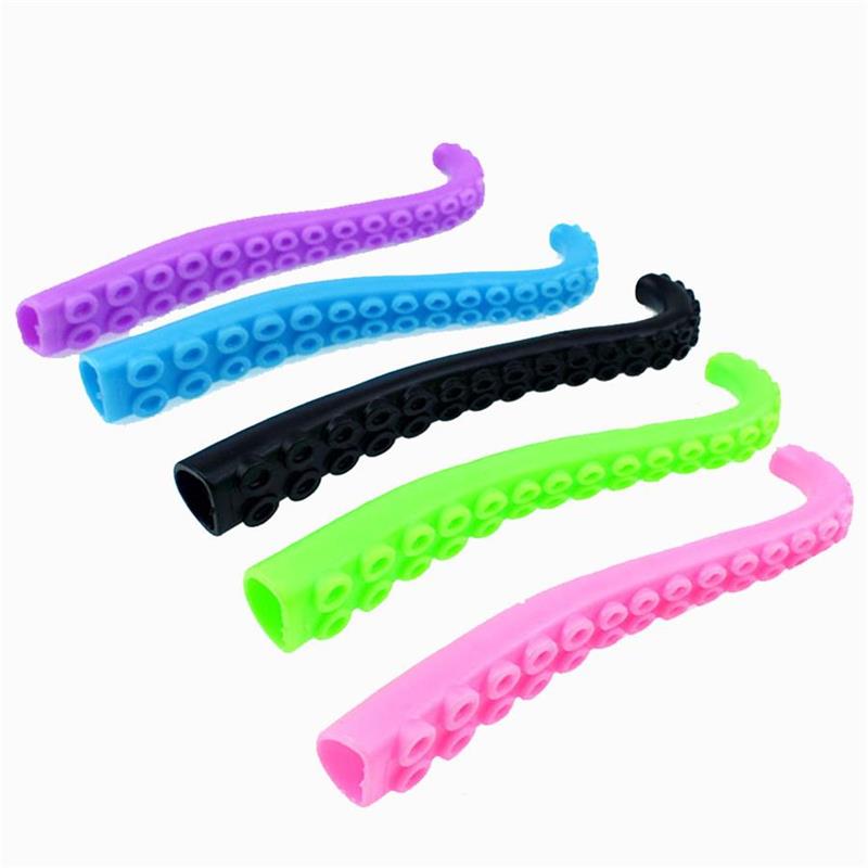 Nieuwe nieuwe plastic vingerpopverhaal mini octopus tentakels speelgoed siliconen kleine vingerspeelgoed voor kinderen kinderen