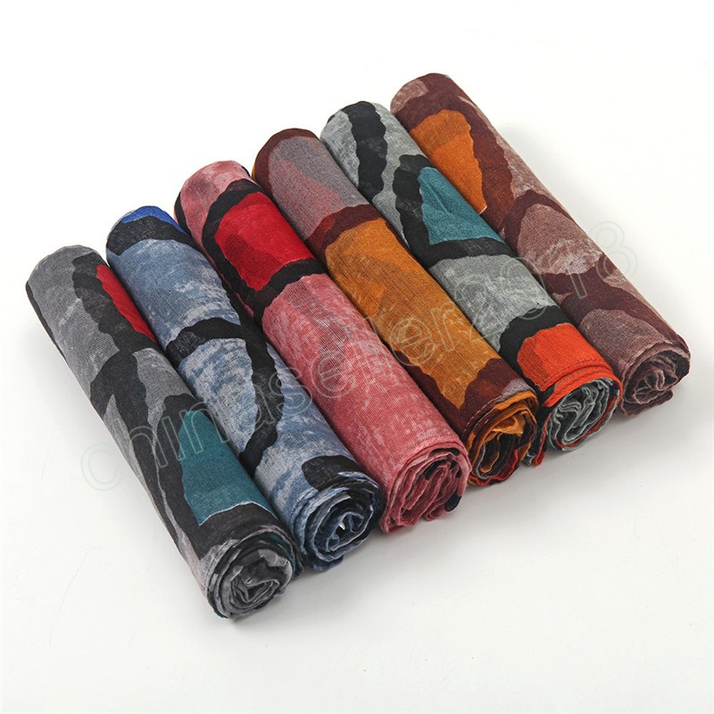 Mode afdrukken viscose sjaal sjaal sjaal vrouwen hoge kwaliteit print zachte pashmina wrap snood moslim hijab 180x85cm