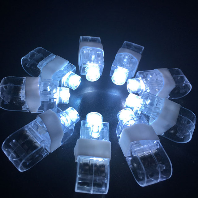 Noel LED parmak lambası parmak yüzüğü ışığı ışıltı lazer ışınları LED yanıp sönen yüzük parti flaş çocuk oyuncak c0813