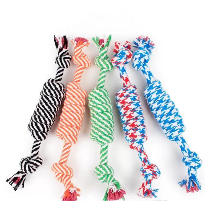 Pet Toys for Dog Funny Chew Knot Cotton Bone Rope Puppy Dog Toy Pets Dogs Pet Supplies for Small Dogs for Puppys C0418