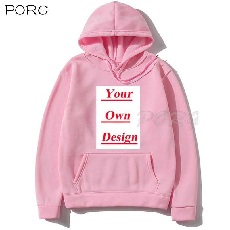 Sudaderas con capucha personalizadas Negro Blanco Rosa Rojo Gris Azul marino Sudadera con capucha Ropa de calle Sudaderas con capucha de invierno para hombre Sudadera con capucha unisex Poliéster Patrón propio 220811