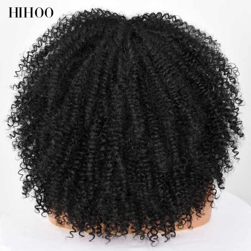 PACCOLA A AFRO AFRO AFRO AFRO RICULY CULLY WIG con frangia donne nere cosplay lolita sintetico naturale senza flaccide parrucche bionde miste 220811
