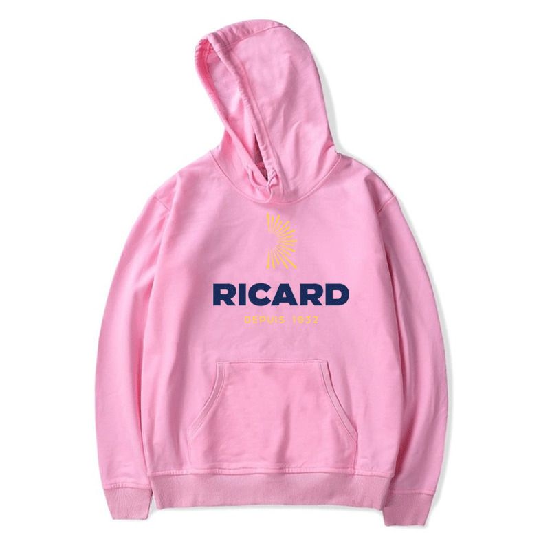 Men Ricard Sweatshirt Streetwear Capuz Roupa Rosa Polerone Spring Rous de outono Mulheres Harajuku Tops 220811