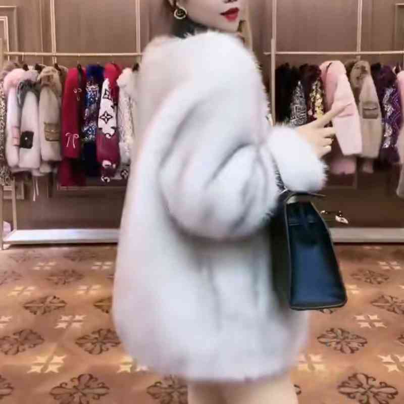 European Fur Coat 2022 New Winter Fashion Long Sleeve Ladies Toka Double Face Wool Leather Warm Casual Elegant Women Fur Jacket T220810
