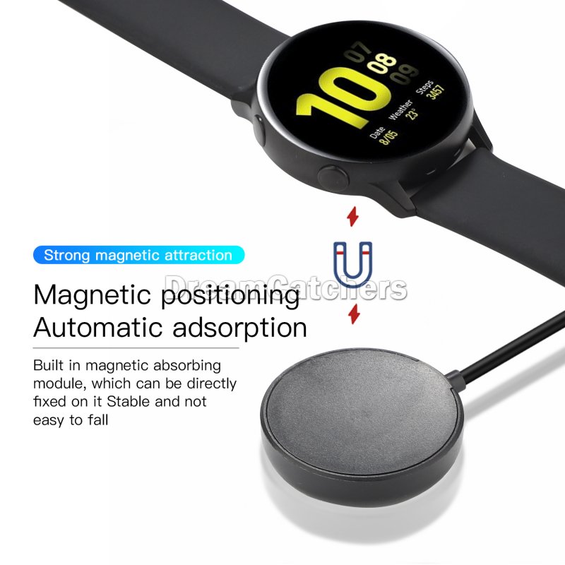 Bezprzewodowy stacja do ładowania ładowarki USB dla Samsung Galaxy Smart Watch 4 3 Active 2 Active 1 1M 3 stóp przewód przewód 40 mm 44 mm R860/R870 R880 R890 R500/R820/R830/R840/R850