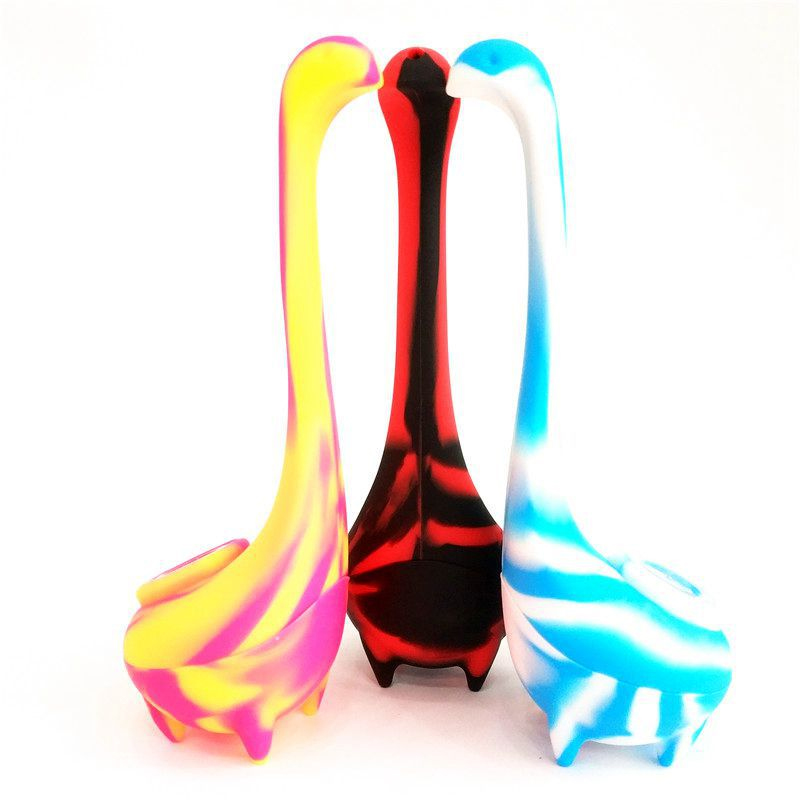 Nouveaux tuyaux spéciaux de brûleur à mazout en silicone avec style monstre Petit 93g Cuillère Pipes à main Verre Bongs Outils Accessoires pour fumer DHL gratuit