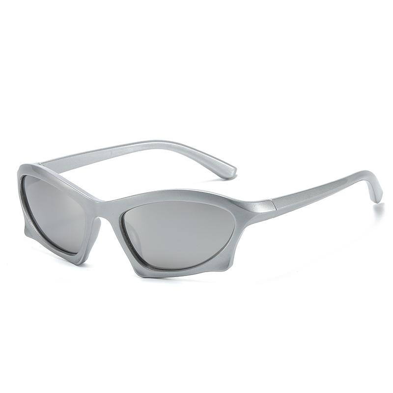 Güneş gözlükleri y2k erkekler için moda etrafına sarıldı kadınlar Swift oval karanlık spor tonları gözlükleri uv400 gözlük