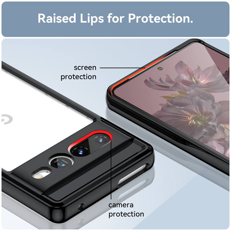 Färgglada skyddande hårda mobiltelefonfodral för Google Pixel7 7Pro Back Cover