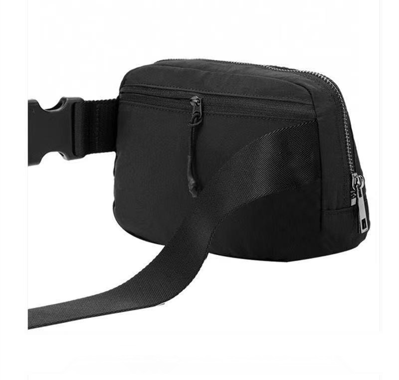 2023 LL Bolsas Mujeres Hombres Riñonera Fanny Pack Correr Deportes al aire libre Riñoneras Viaje Teléfono Monedero Gimnasio Pecho Cruz Cuerpo Bolsa Impermeable Ajustable Impreso L0C