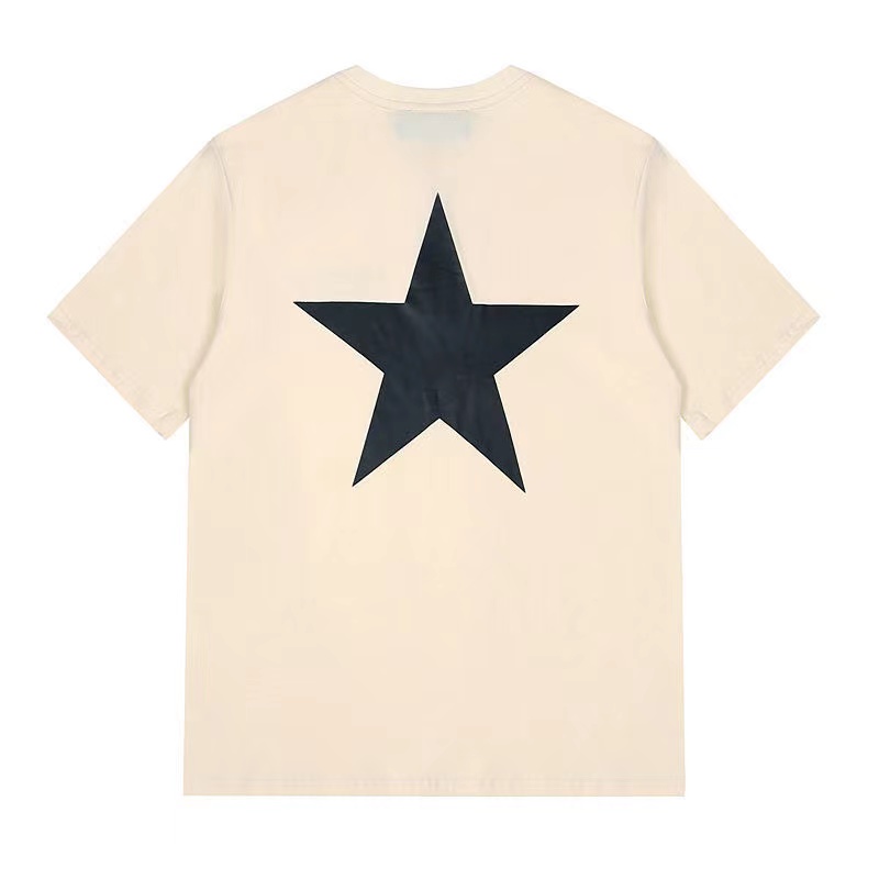 Ünlü erkek tişörtleri yaz tişörtlü pentagram baskılı sokak kıyafeti moda erkek kadın hip hop kısa kollu tees boyutu S-xxl3xl