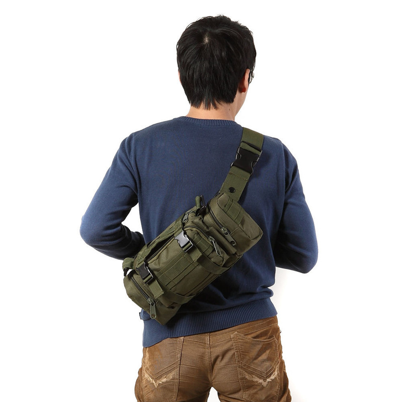 Outdoor Tactical Bag Military Molle Backpack Waterproof Oxford Camping Hiking Climbing Waist s Travel Shoulder Pack 220818216F