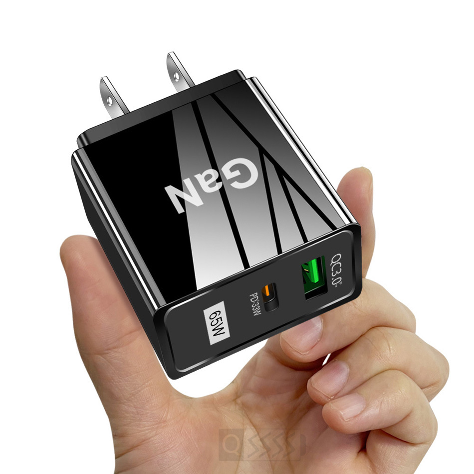 33W GAN USB Wall Charger PD Smart Fast Зарядка сотовой заряд