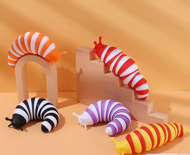 Christmas Halloween Education Toy Multi-specifikation Färgglad Caterpillar Fun Toy Snail Slug Children's8813687