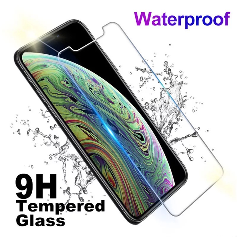 Protecteur d'écran HD transparent, en verre trempé, Compatible avec Iphone 14 13 12 11 PLUS Pro Max XS XR 8 7 PLUS