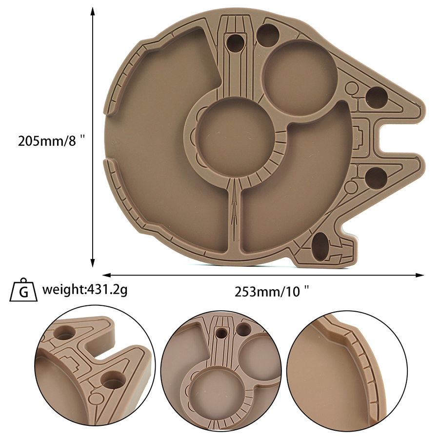 Rökningstillbehör unik form oåterkallelig millennium falcon rullande bricka