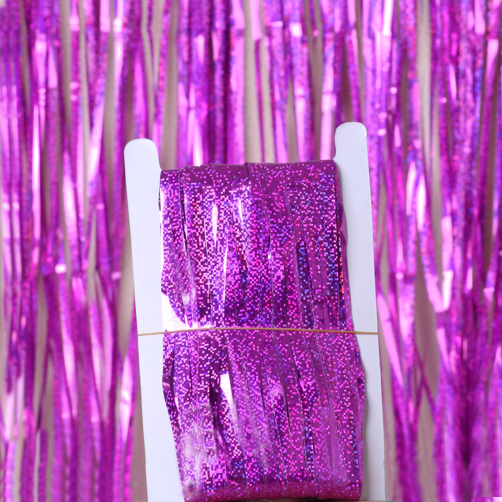 Fringe Curtain Backdrop Party Decoration Silver Gold Streamer Backdrops Fringe Rain Curtains Graduation New Year fast ship