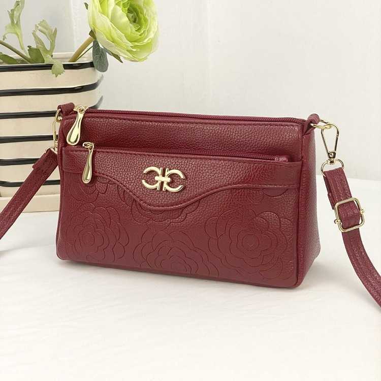 Qianzi Fox New 2020 Satchel Female Middle-aged Mother Bag Multi-layer Single Shoulder High-capacity