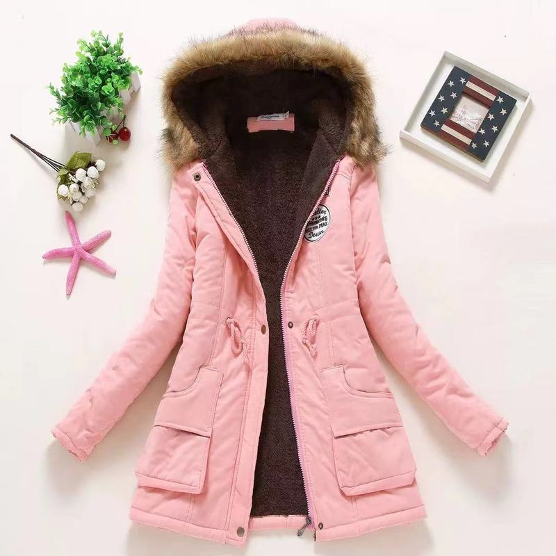 Winter Warm Down Jacket Coat Women Vintage Luxury Oversize Hooded Solid Color Lambswool Thick Padded Jackets Outerwear 220818