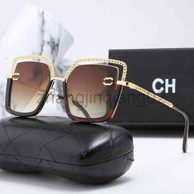 Designer Channel Sunglass Cycle Luxe Casual Fashion Woman Heren Nieuwe Metal Trend Business veelzijdige honkbal Sport Summer Vinta318V