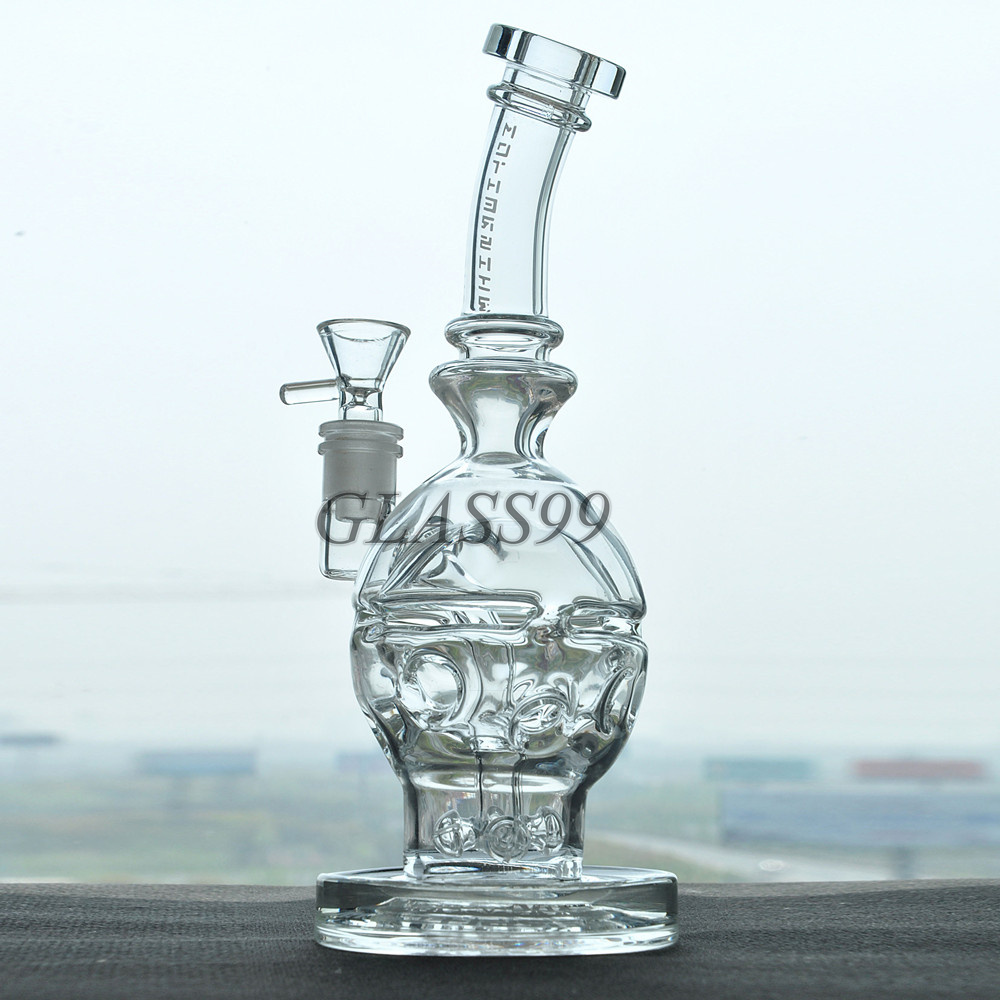 Dikke Recycler Roken Waterpijpen Glazen Waterpijp Waskolf Bedwelmende Waterleiding Booreilanden Fab Ei Douchekop Percolator Dab Rig Shisha Accessoires