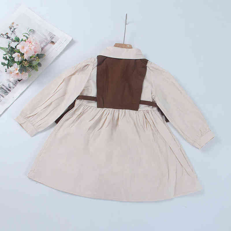 Bear Leader Vêtements d'automne pour enfants Mode coréenne Robe de princesse à manches longues Petites filles Costume Robes Robes d'enfants mignons Y220819