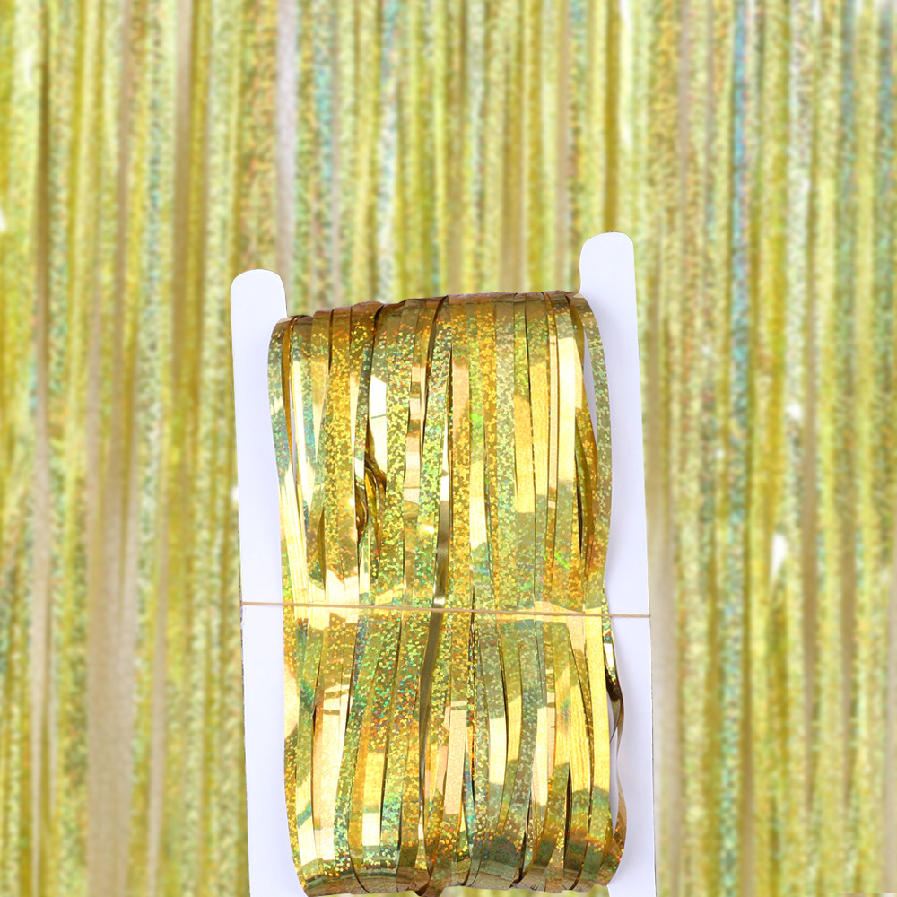 Fringe kurtyna tła dekoracja imprezy 11 kolorów srebrny złoty streamer tło frędzle deszczowe zasłony ukończenia studia Nowy rok szybki statek